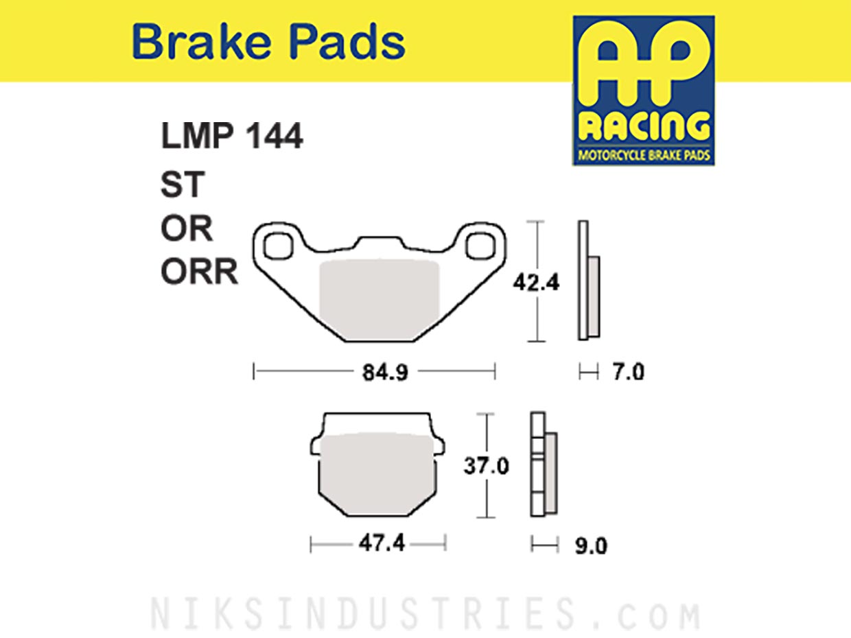 AP Racing 144ORR Brake Pads