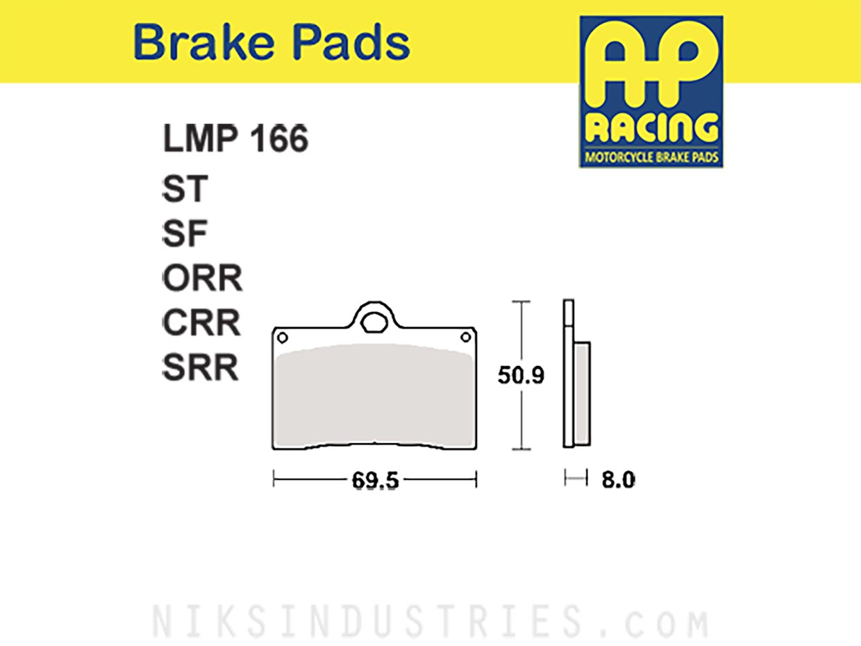 AP Racing 166ORR Brake Pads