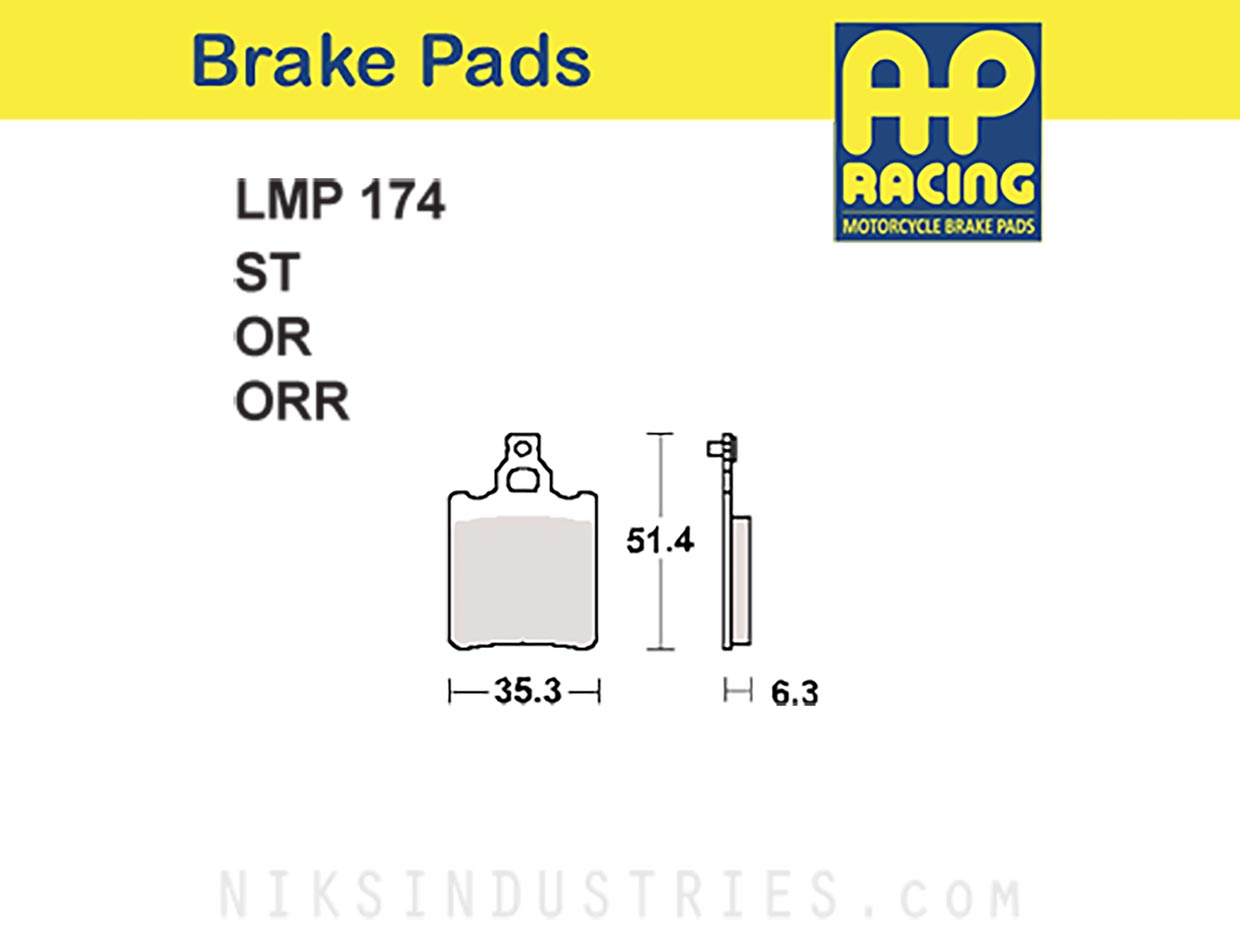 AP Racing 174ORR Brake Pads