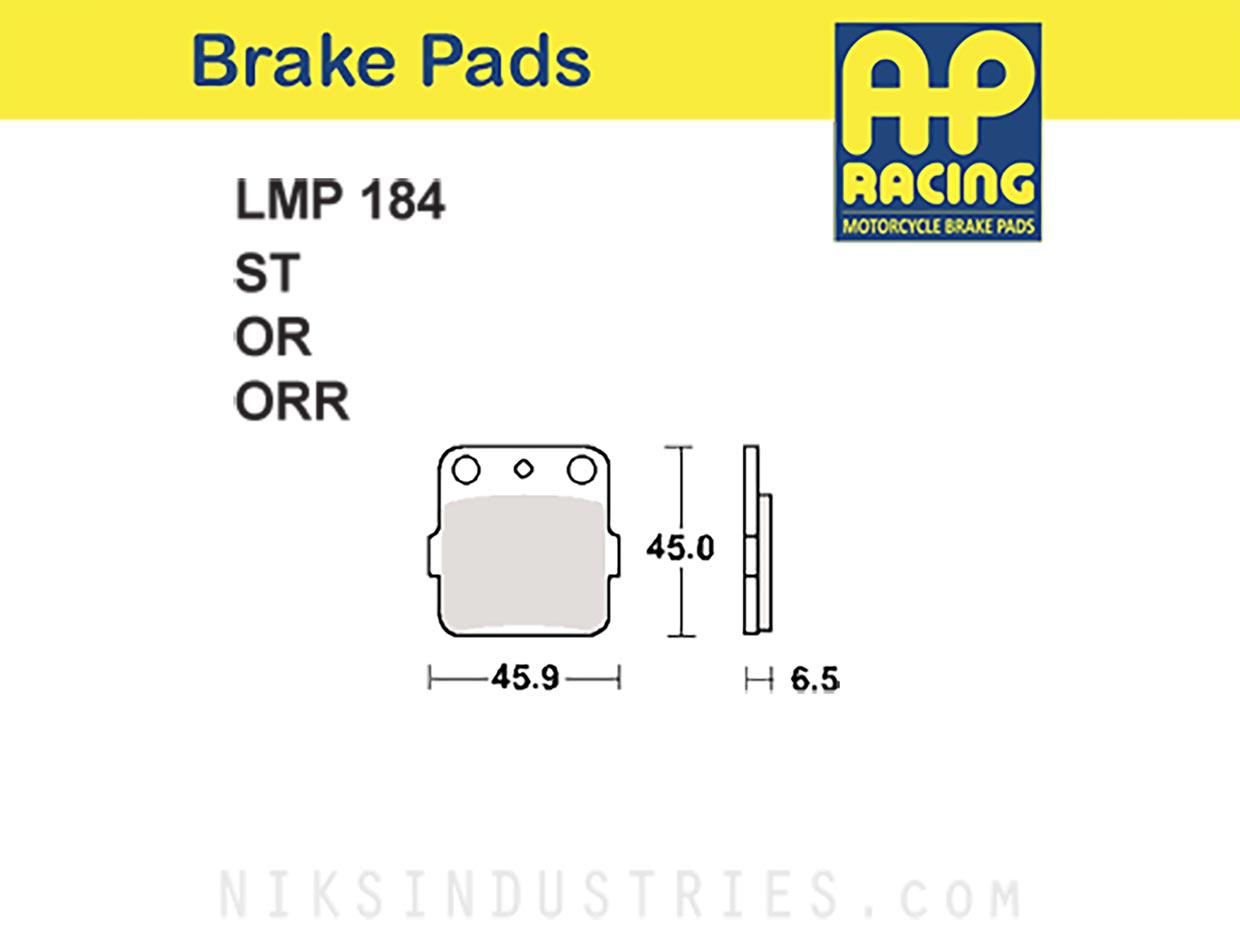 AP Racing 184ORR Brake Pads