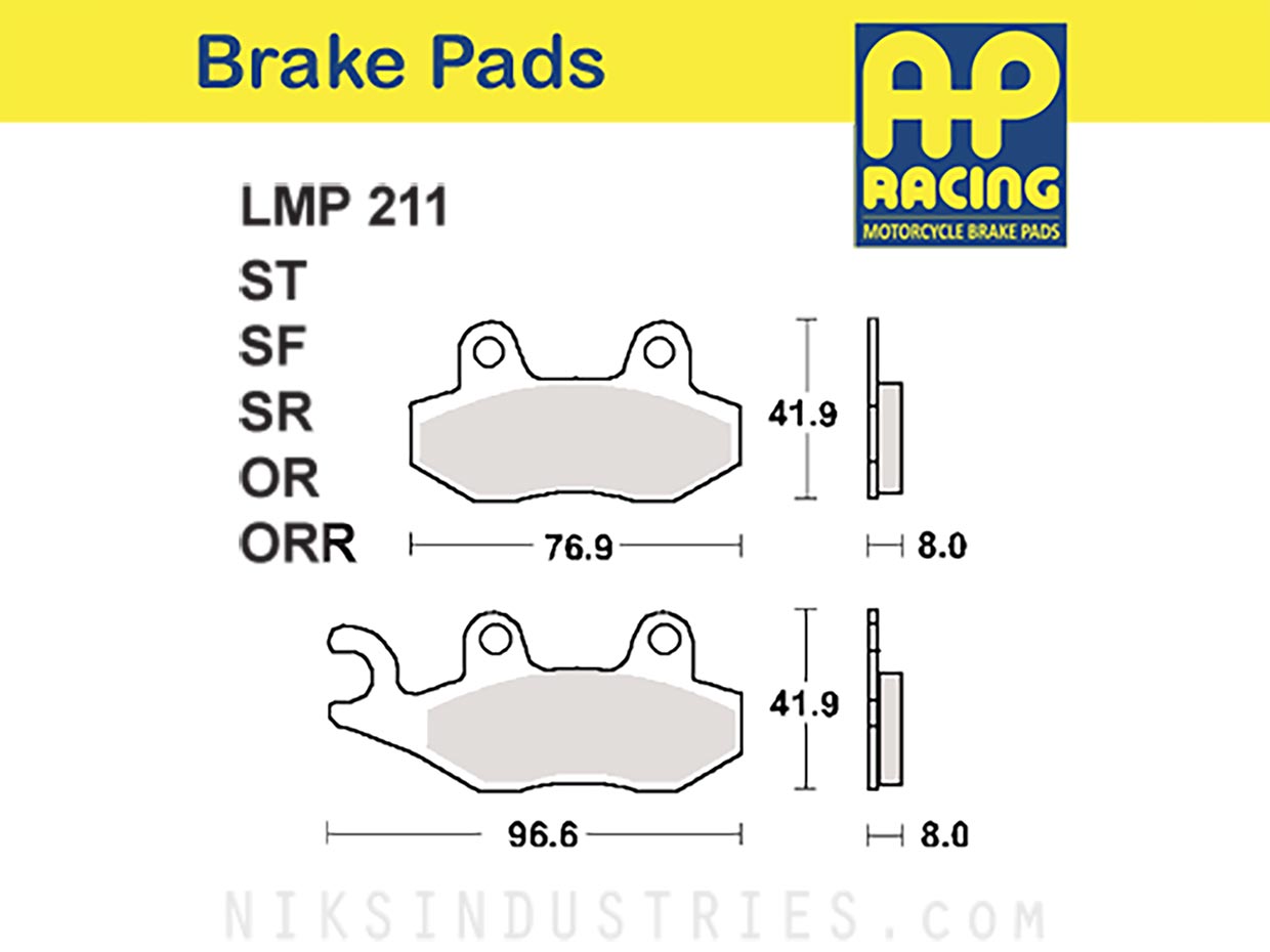 AP Racing 211OR Brake Pads