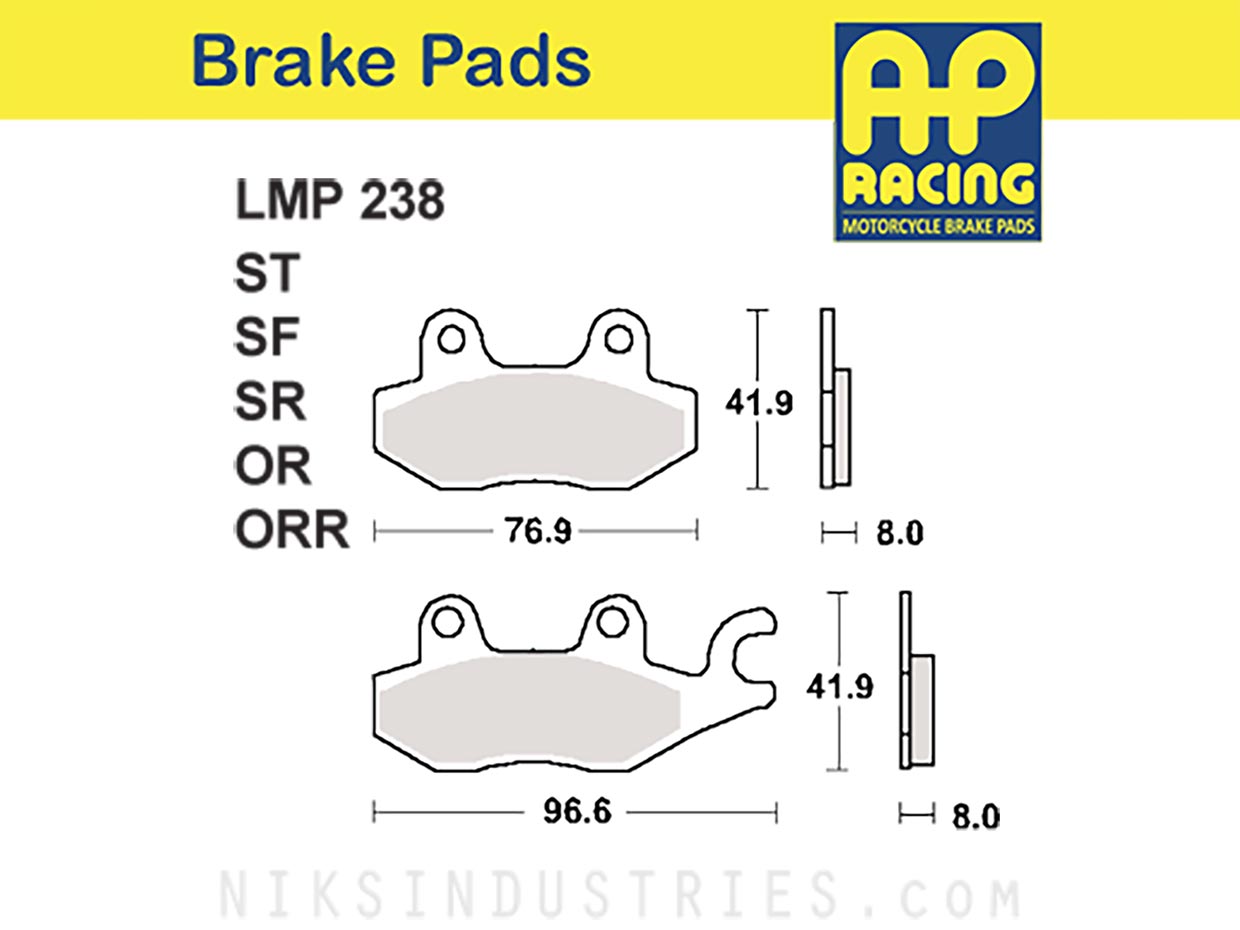 AP Racing 238OR Brake Pads