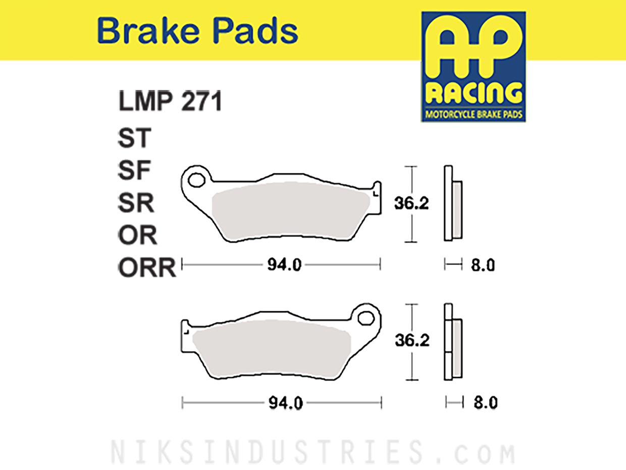 AP Racing 271ORR Brake Pads