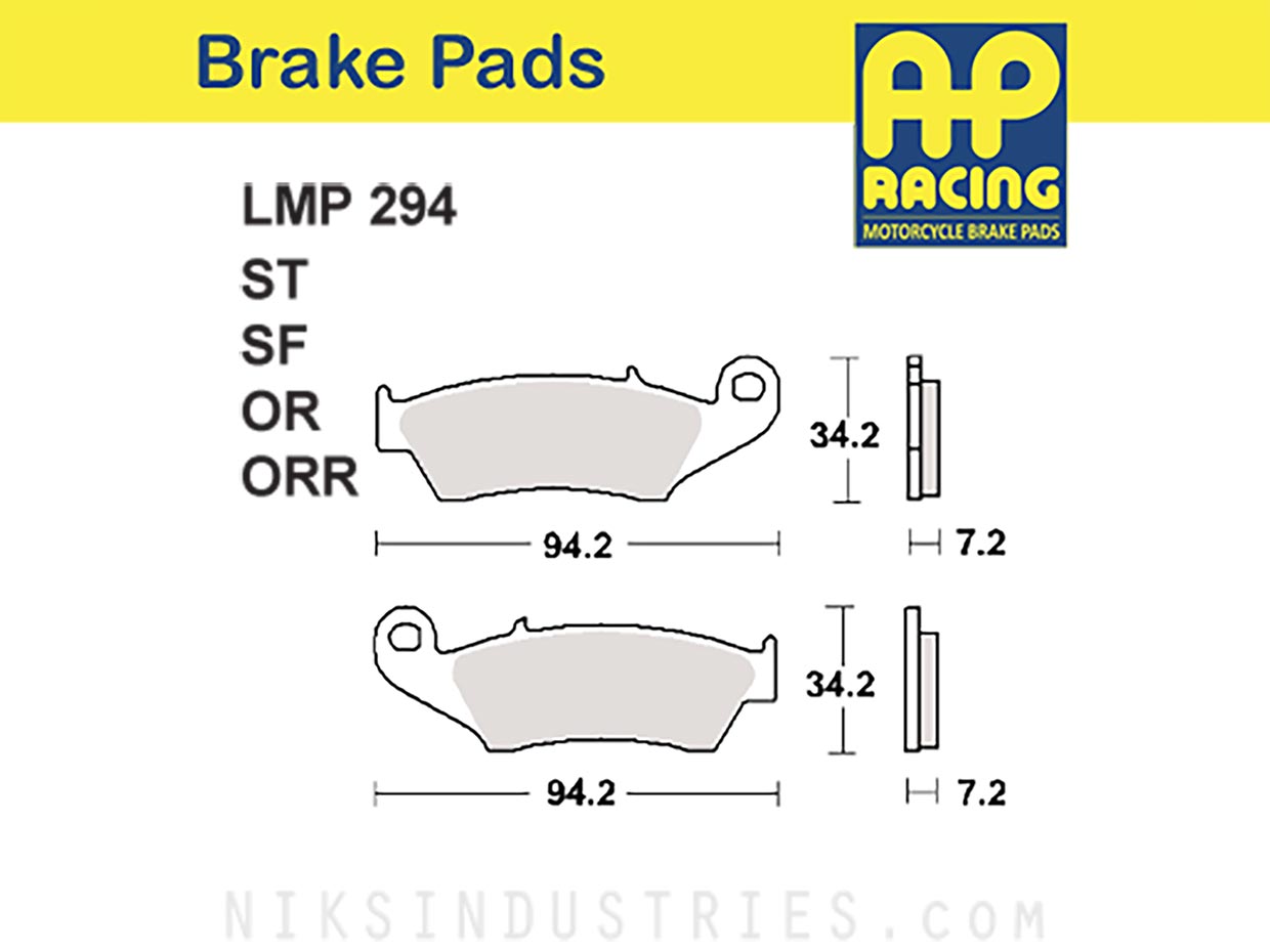 AP Racing 294OR Brake Pads
