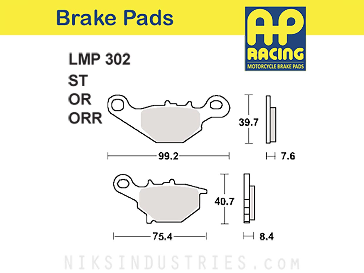 AP Racing 302ORR Brake Pads