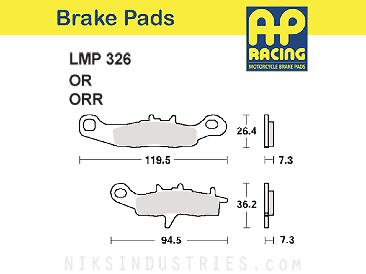 AP Racing 326ORR Brake Pads