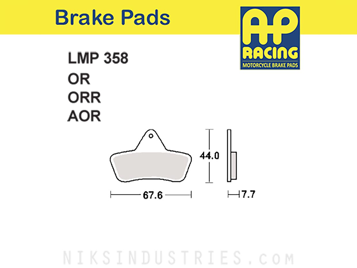 AP Racing 358AOR Brake Pads