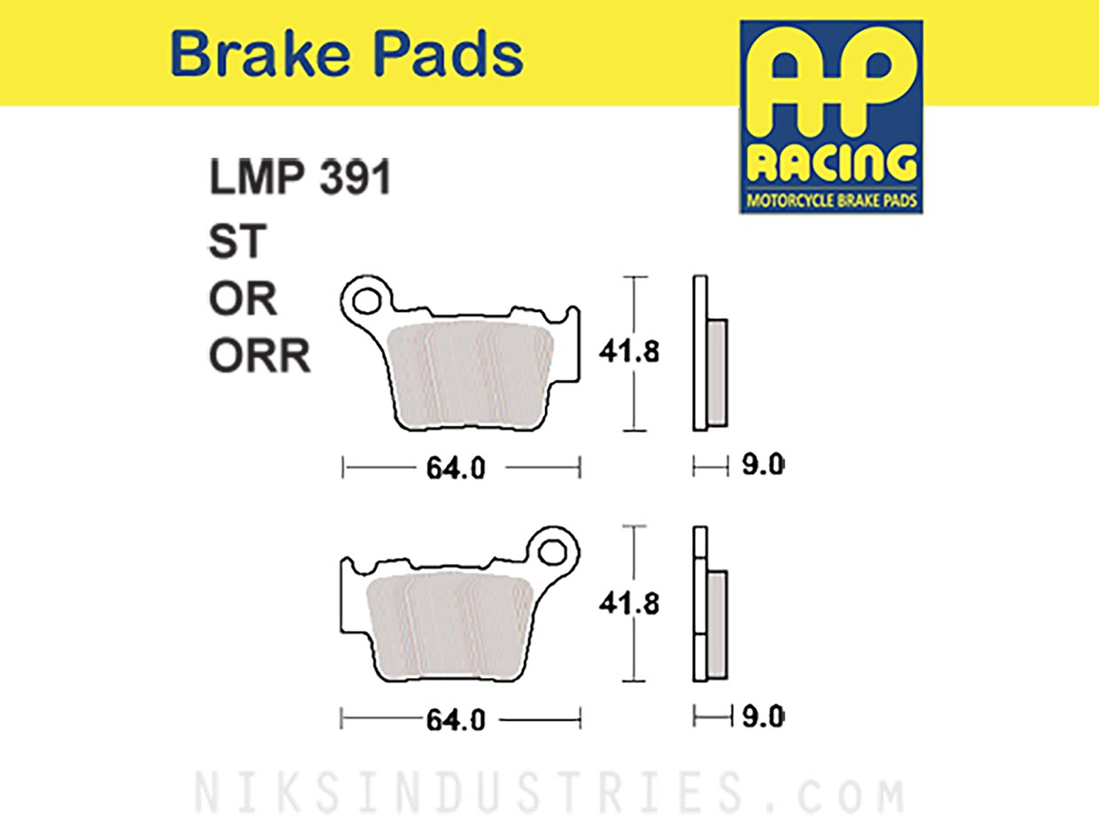 AP Racing 391ORR Brake Pads